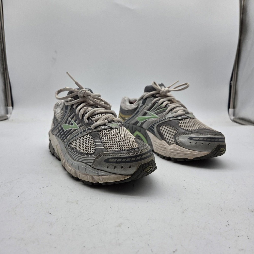Brooks Shoes Womens Size 8.5 Gray Mesh Running Sneakers‎ Linear Platform Comfort